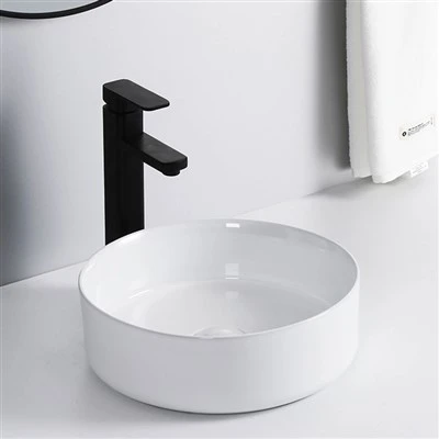 Kerek kerámia fürdőszoba mosogatók